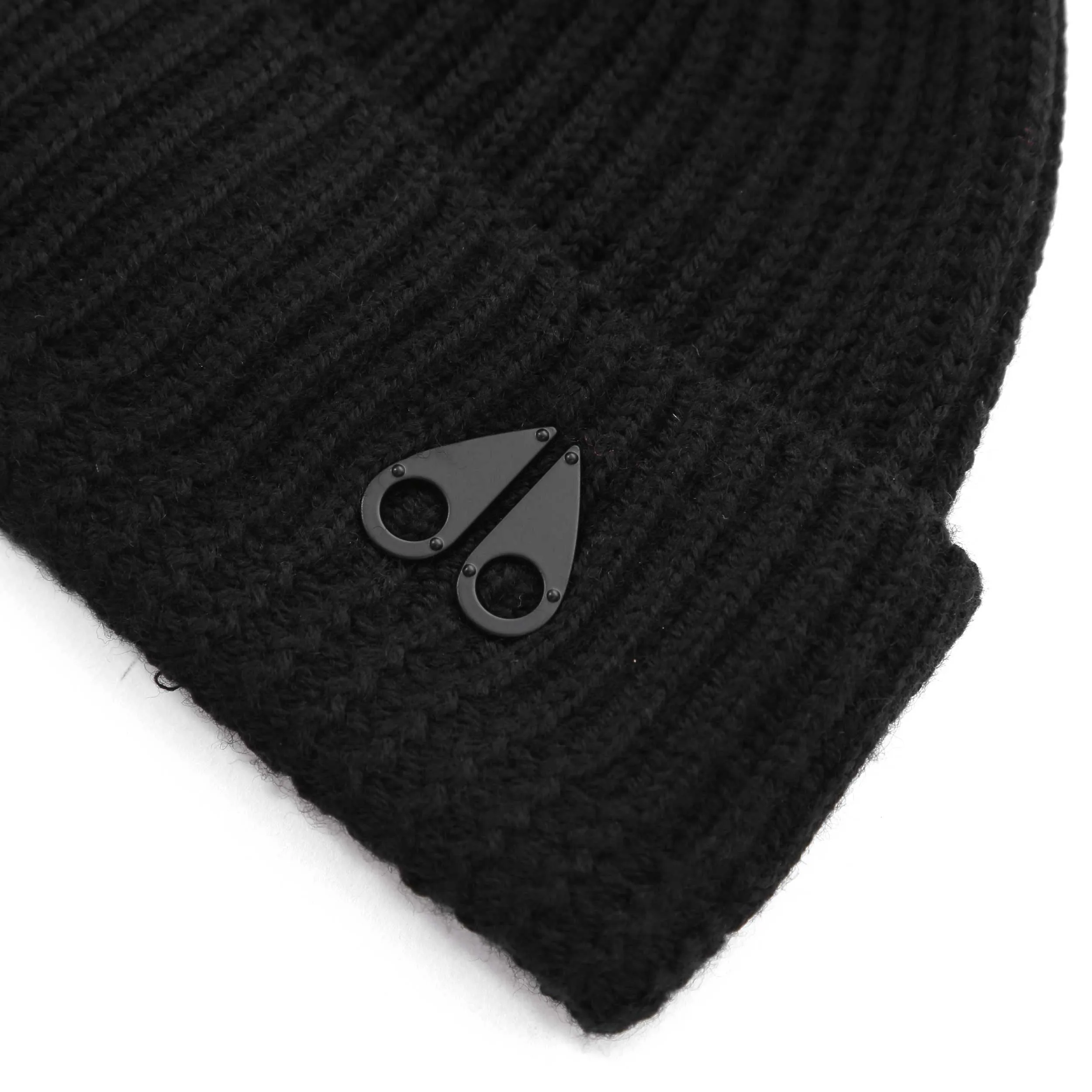 Moose Knuckles Trimble Skull Cap Beanie Hat in Black