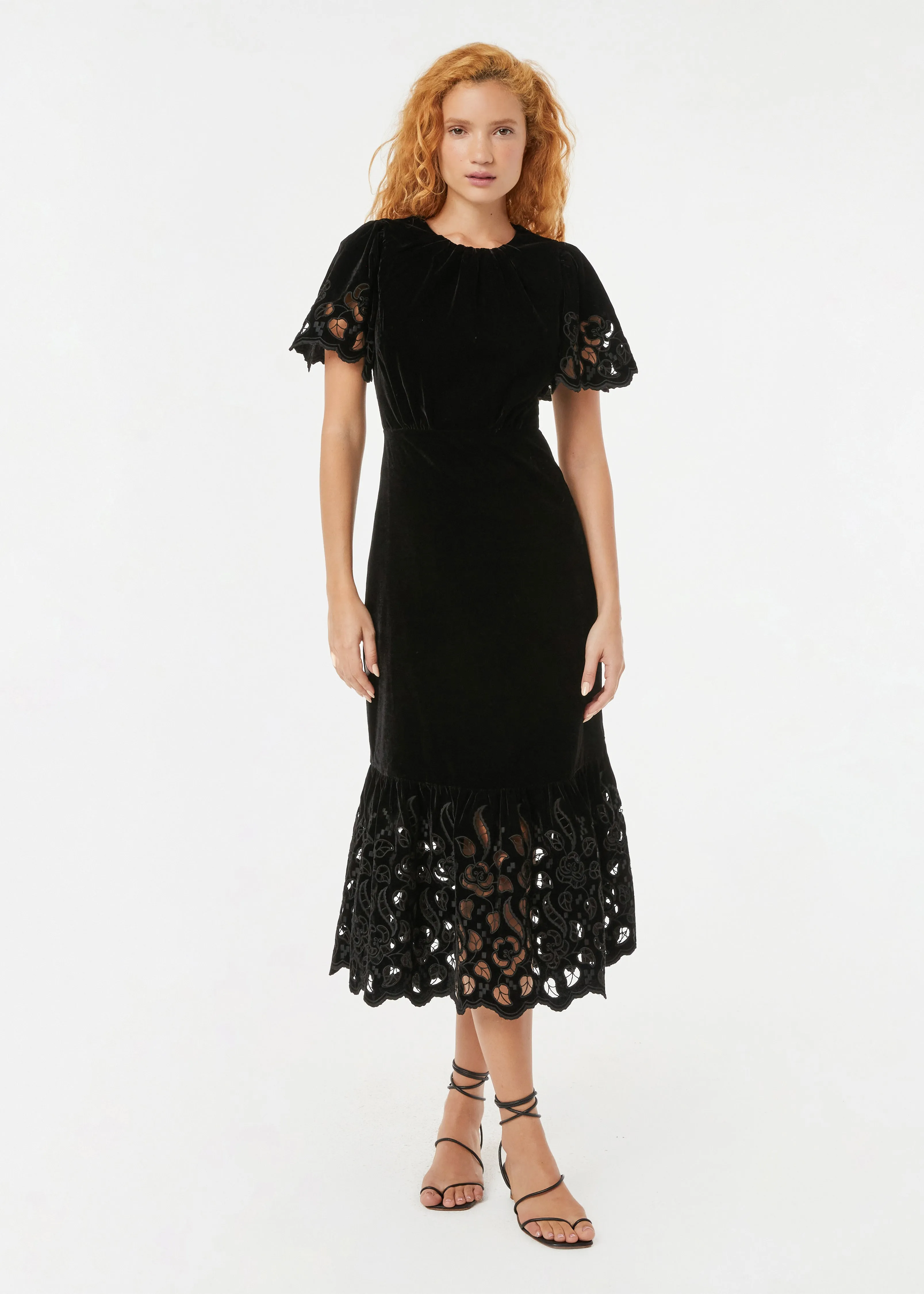 Nicolette Dress | Ink Sandy Eyelet