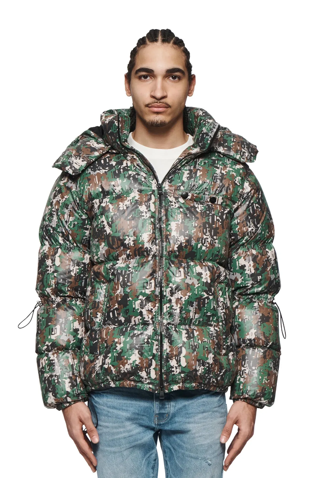 Nylon Puffer Jacket (Camo) - M6079-PCAP424