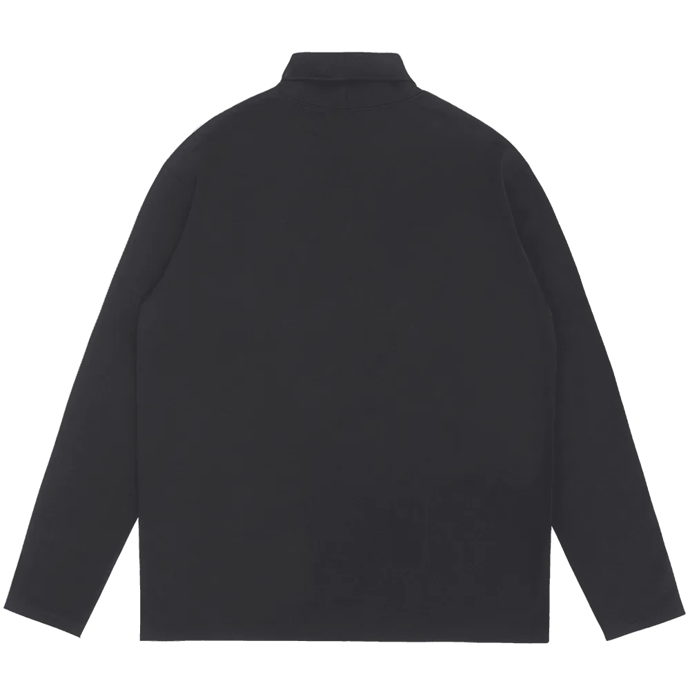 Off The Label soft basic turtle neck sweatshirt | heat fiber