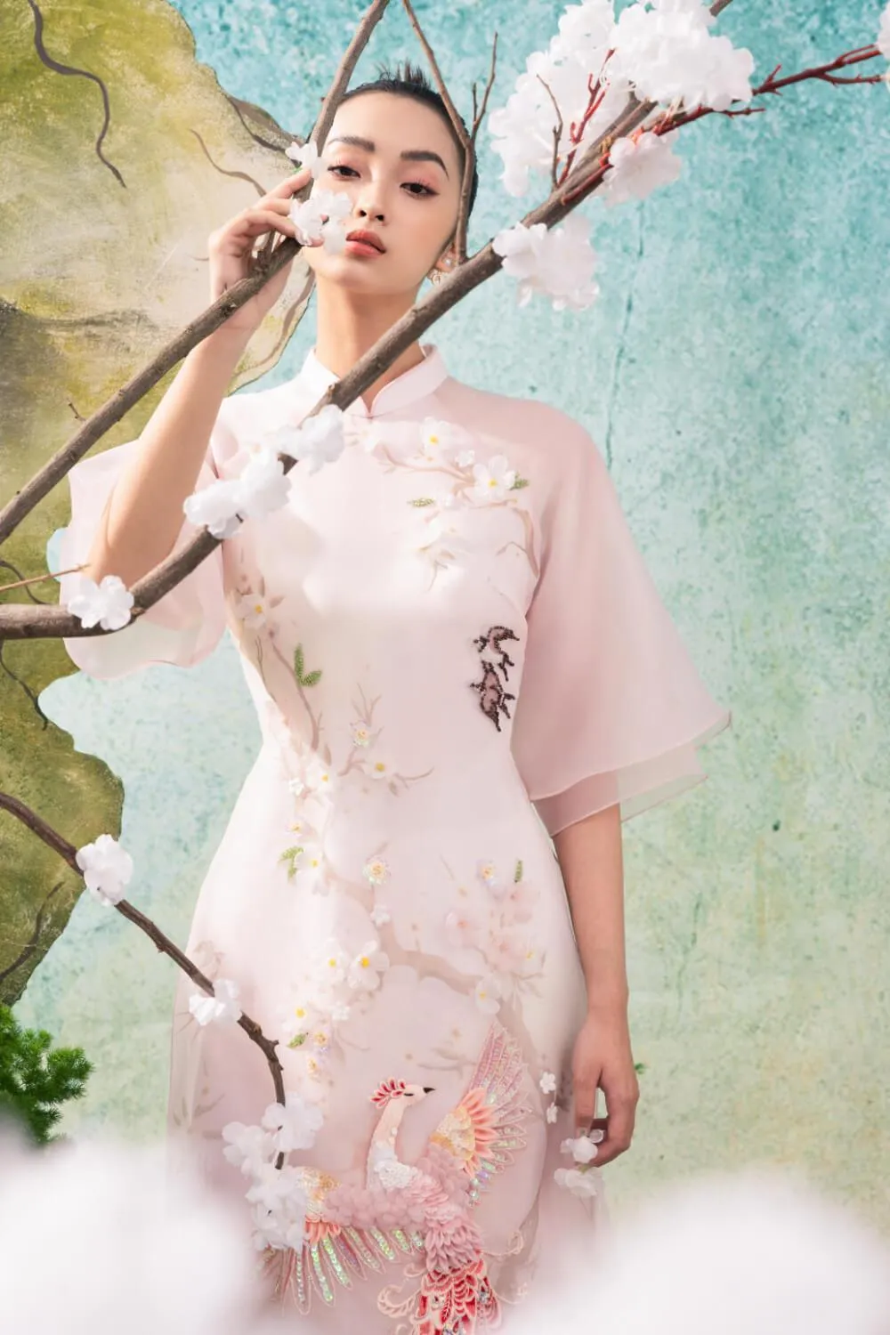 Olsen Layers Sleeves Ao Dai