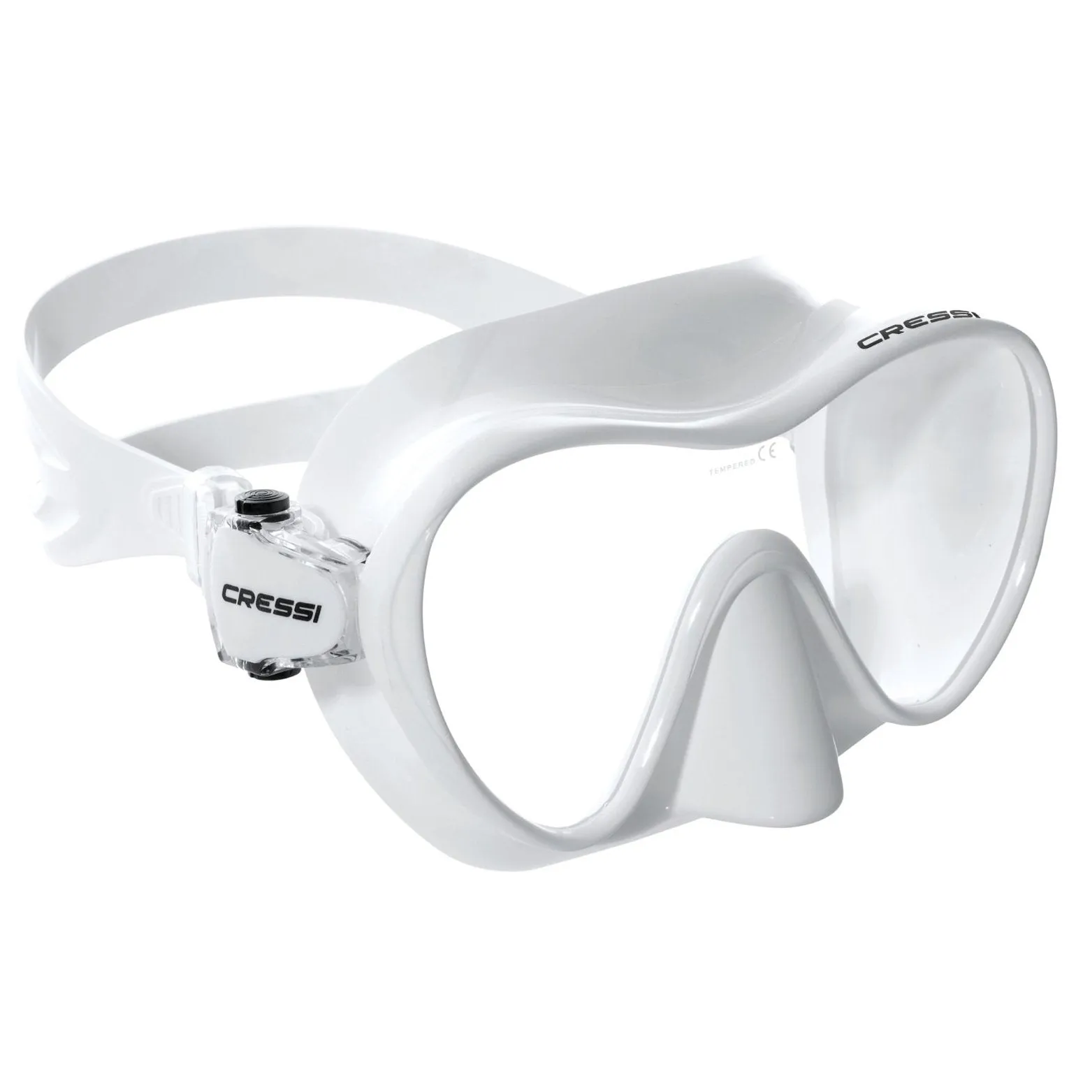 Open Box Cressi Mini Frameless Dive Mask - White