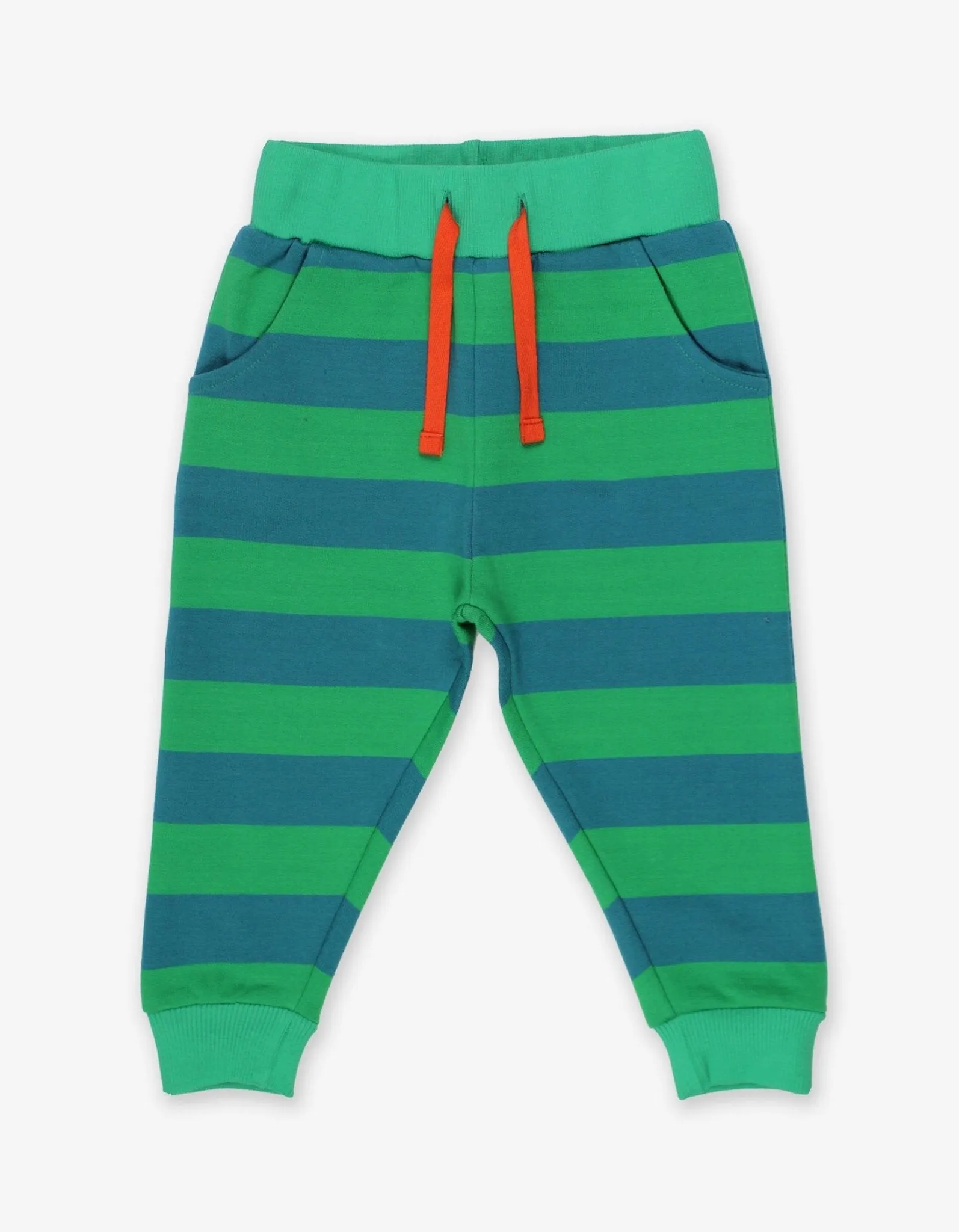 Organic Green Green Striped Joggers