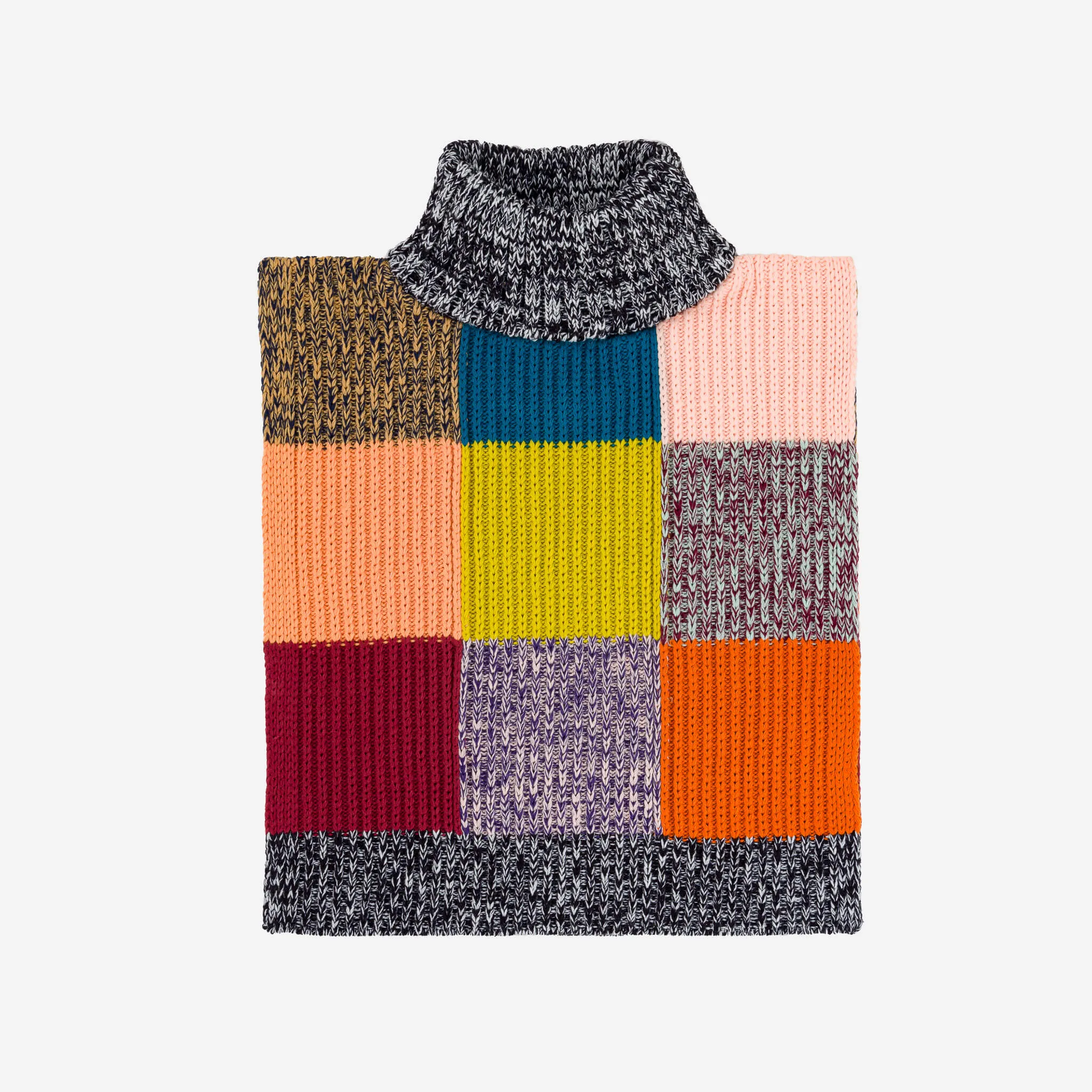 Patchwork Knit Dickie