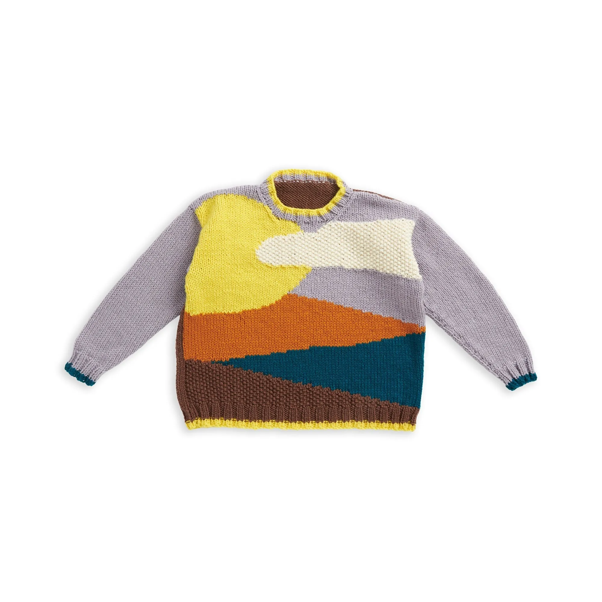 Patons Knit Landscape Sweater