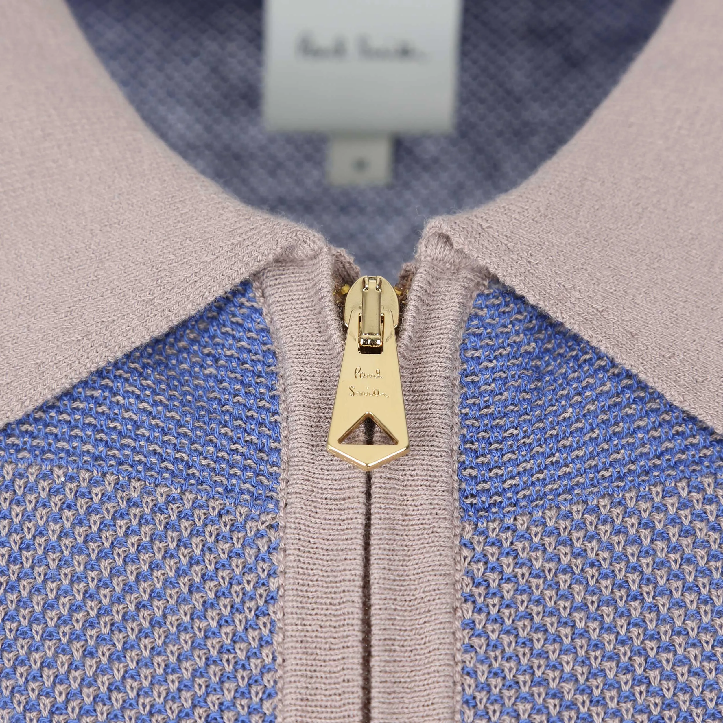 Paul Smith Zip Thru SS Cardigan in Lavender