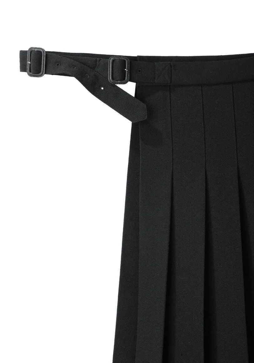 Pleated Wrap Skirt