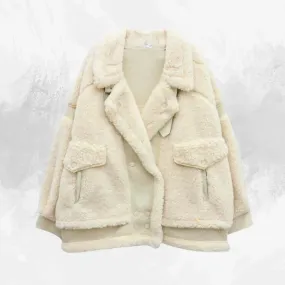 Plush Fur Women's All-Match Outerwear