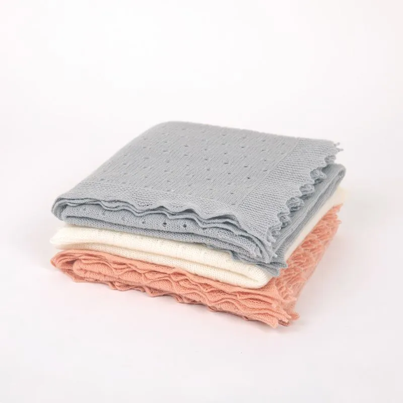 Polka Dot Cashmere Baby Shawl
