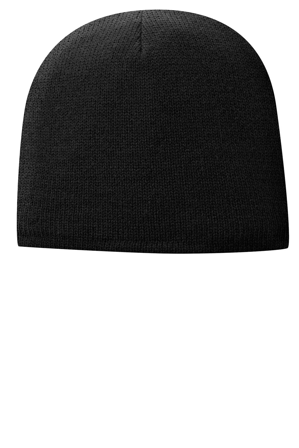 Port & Company Fleece Lined Custom Beanies, Black