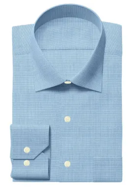 Premium Men's Giza Herringbone Cotton Plain Shirt