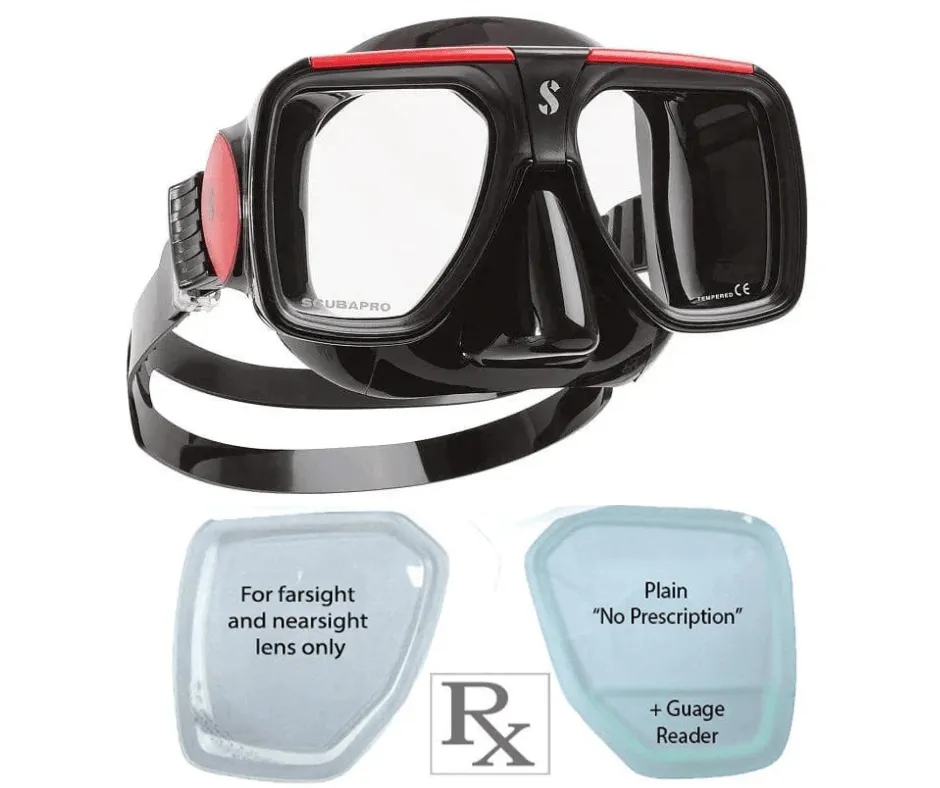 Prescription ScubaPro Solara Dive Mask for Scuba Diving Snorkeling