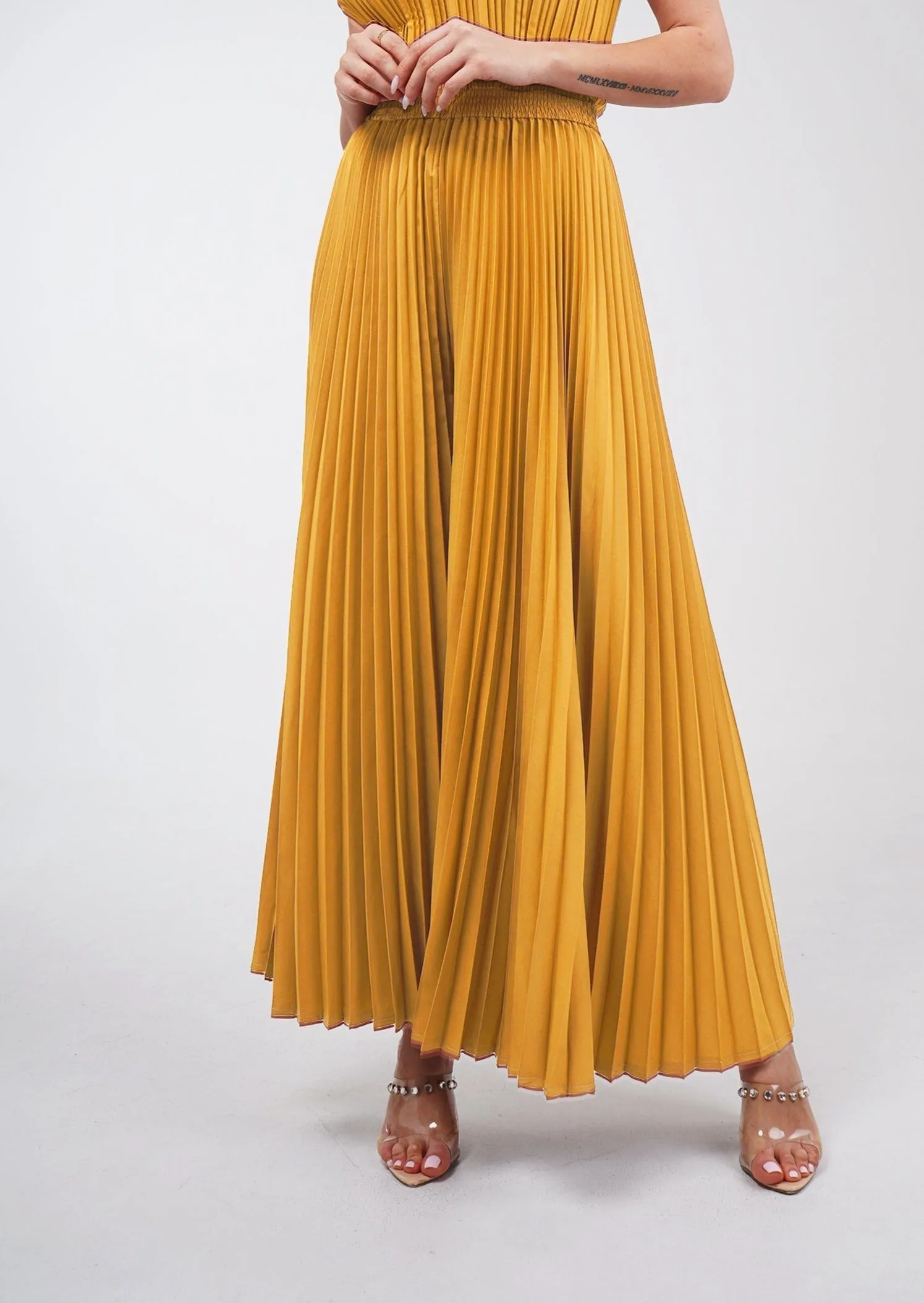 Priya Palazzo Pleated Pants