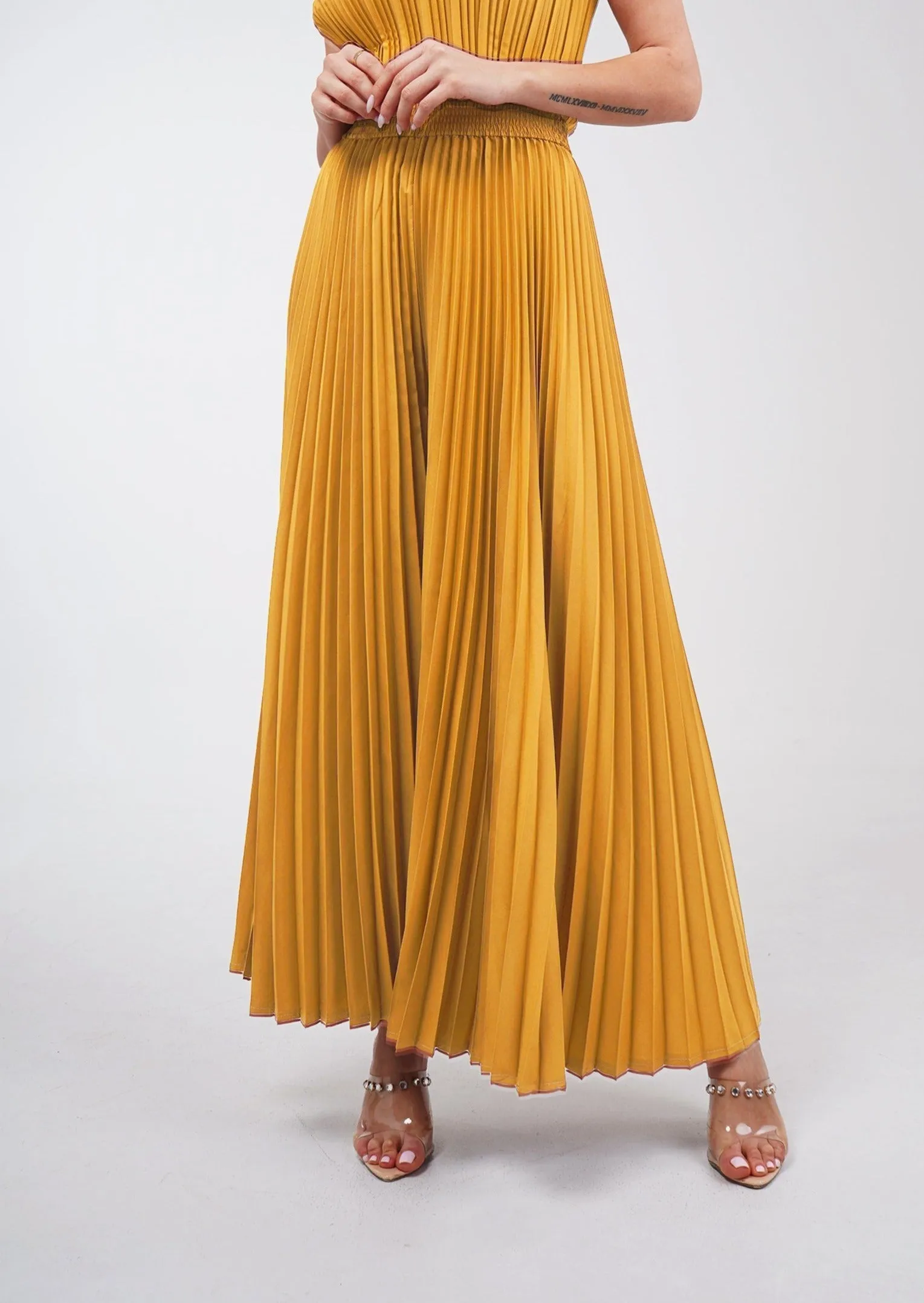 Priya Palazzo Pleated Pants