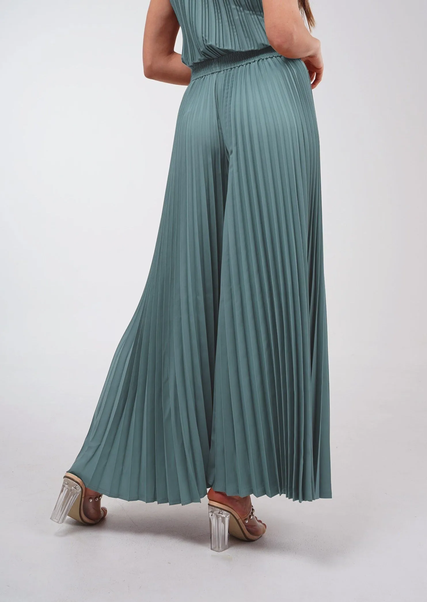 Priya Palazzo Pleated Pants