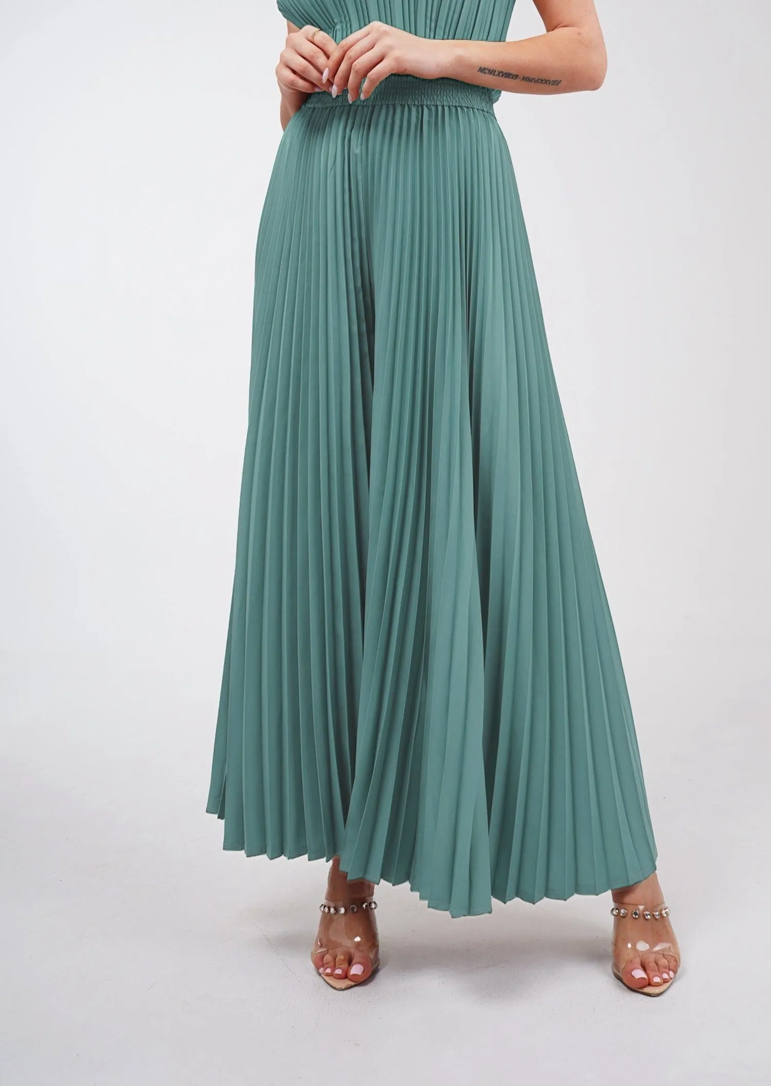 Priya Palazzo Pleated Pants