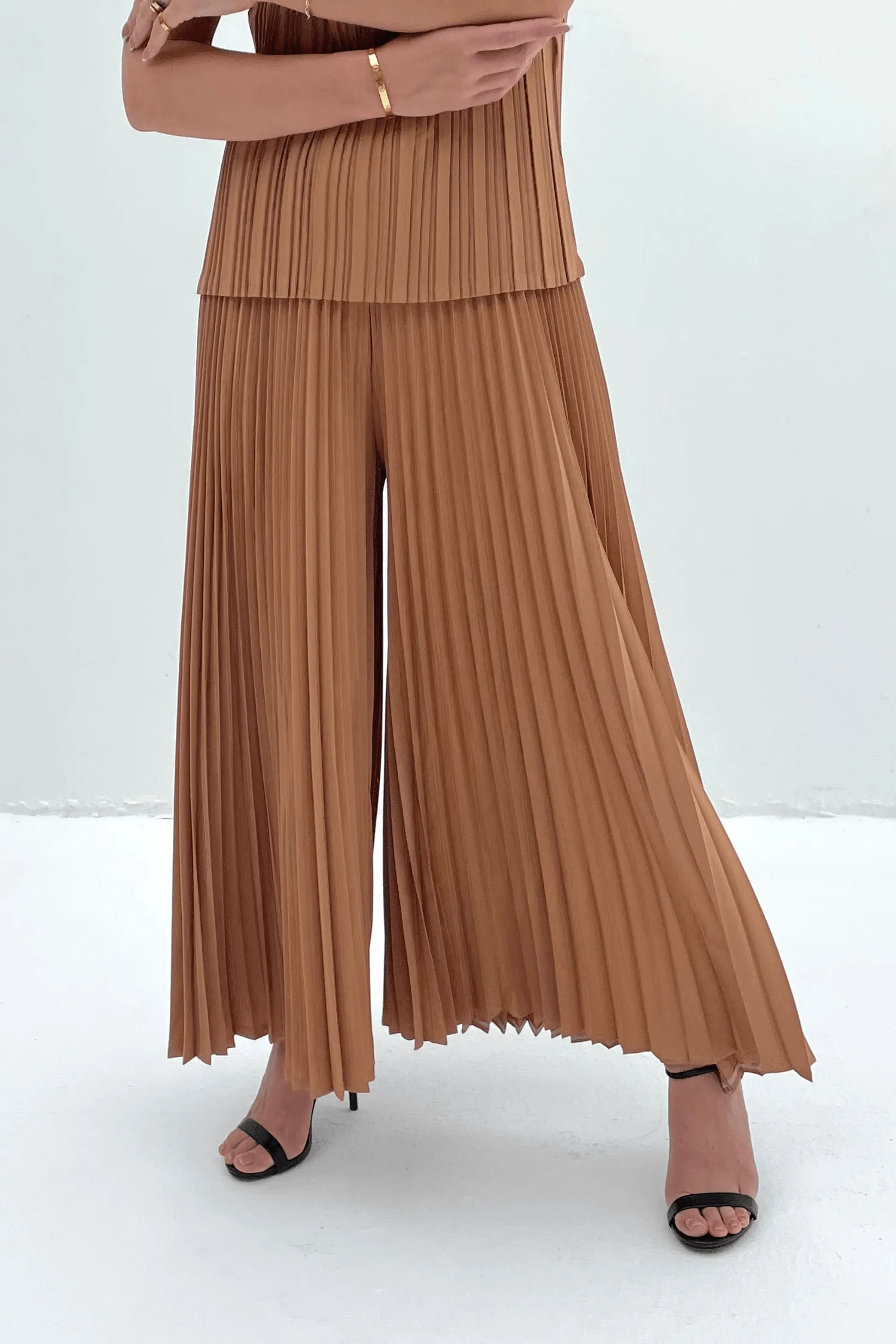 Priya Palazzo Pleated Pants