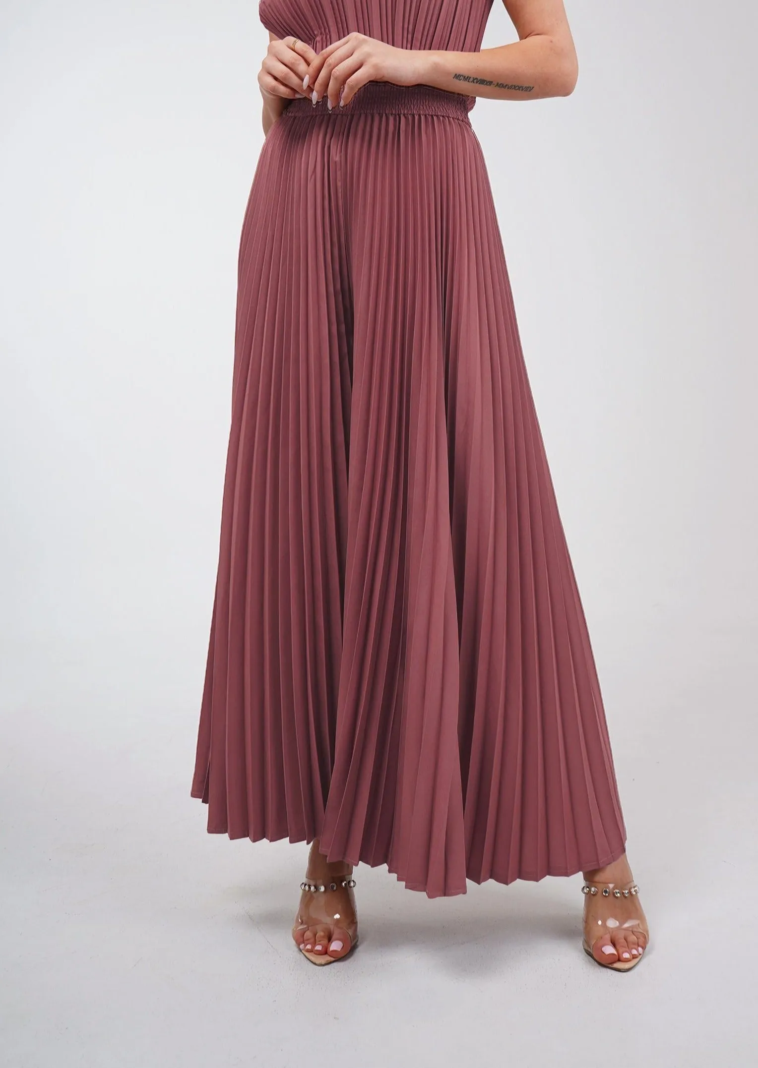 Priya Palazzo Pleated Pants