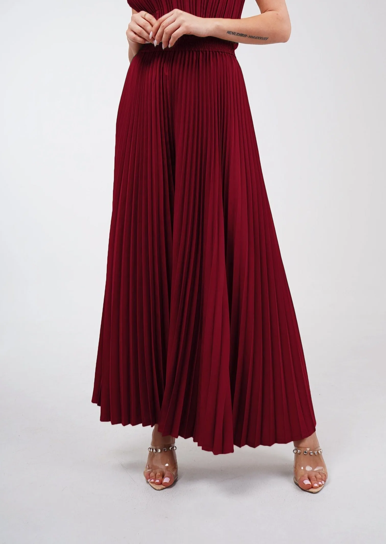 Priya Palazzo Pleated Pants