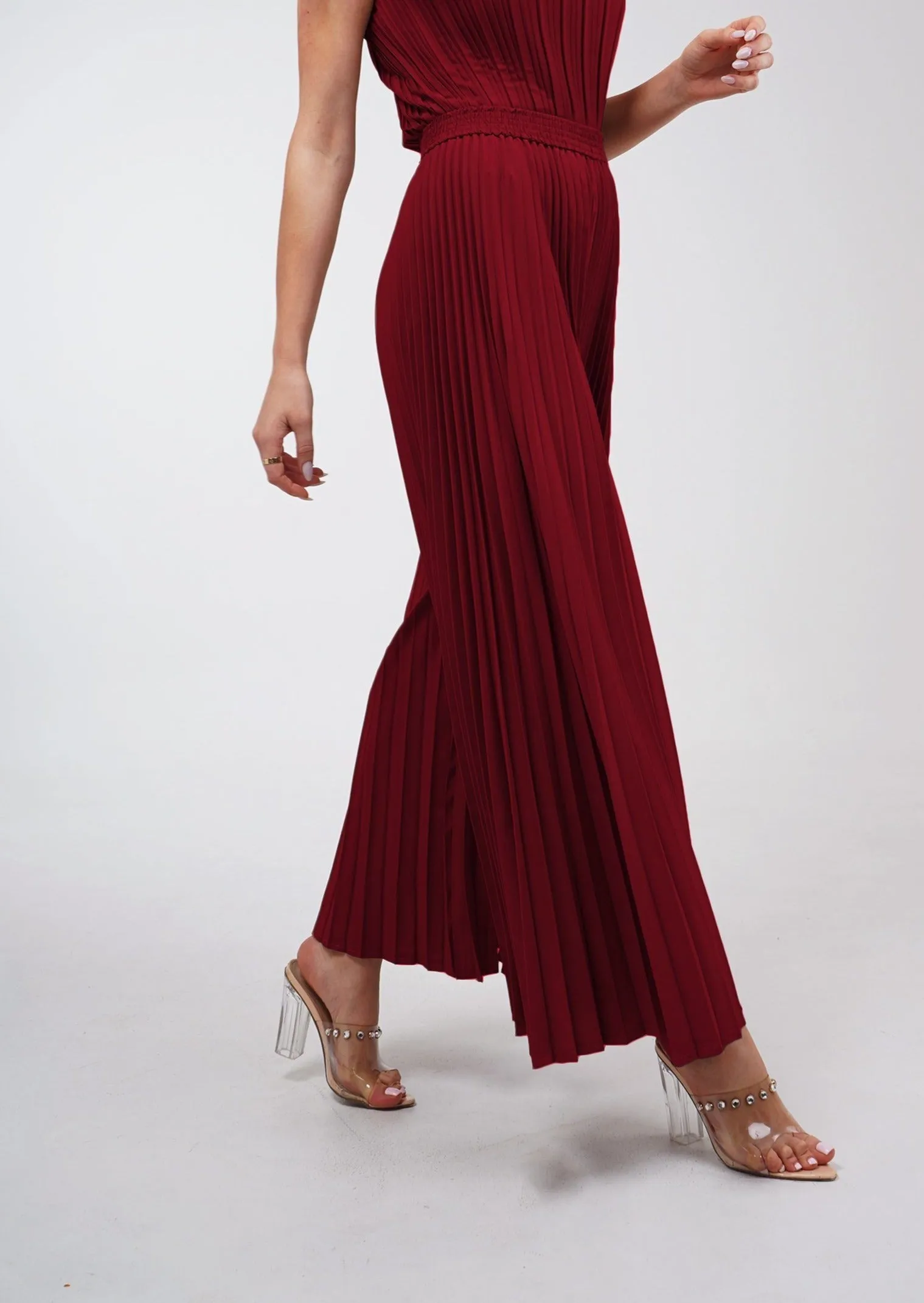 Priya Palazzo Pleated Pants