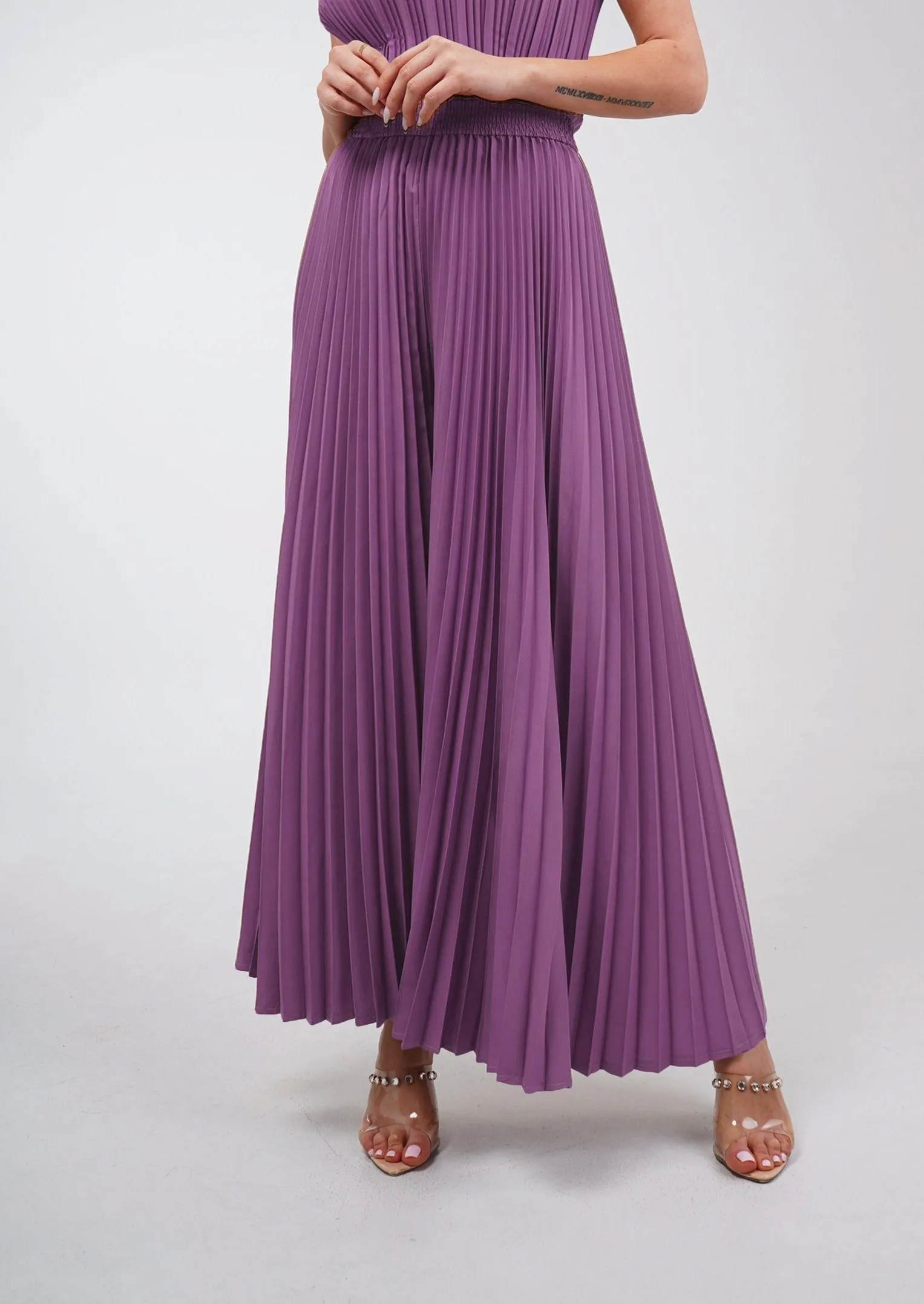 Priya Palazzo Pleated Pants