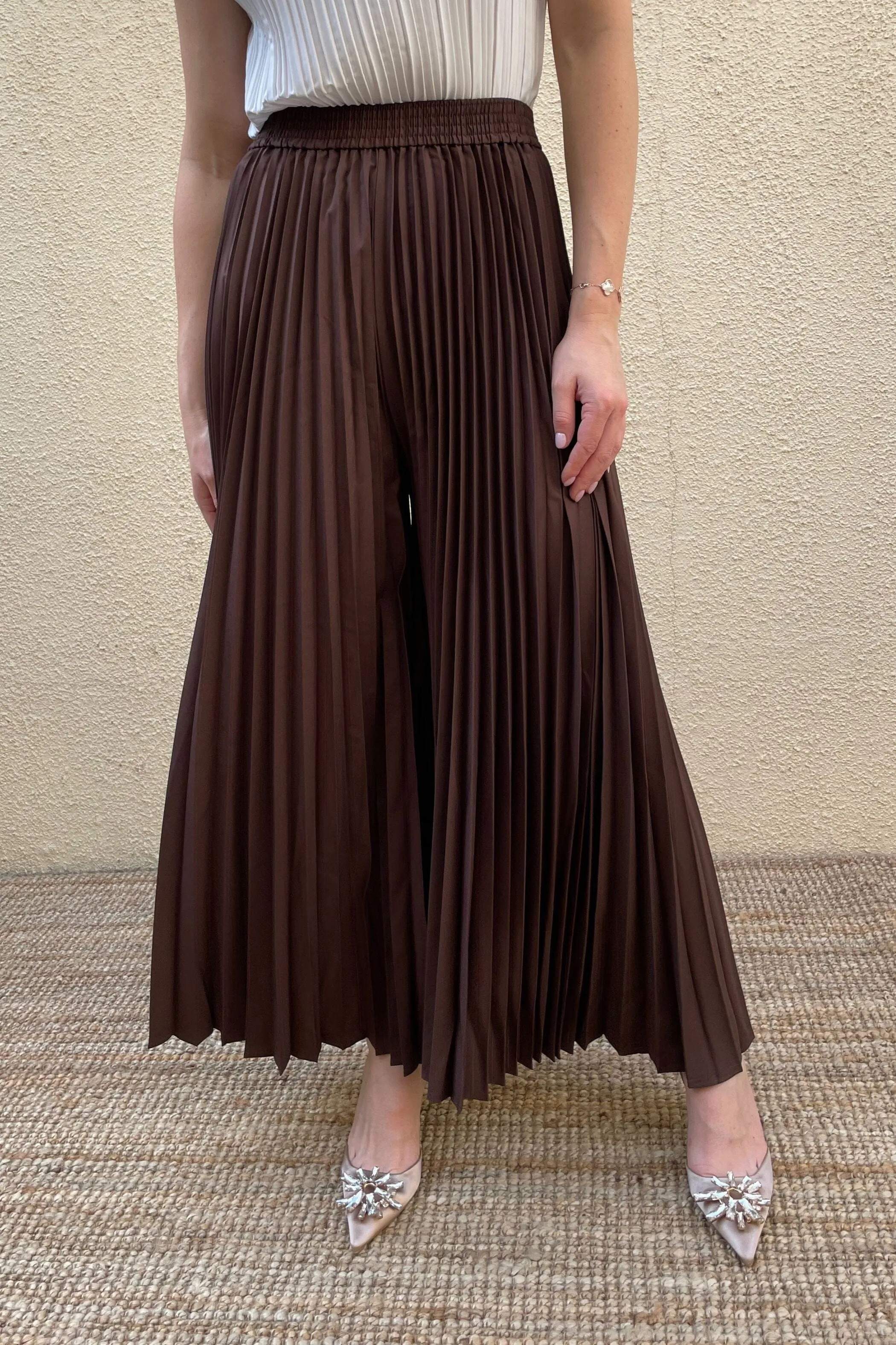 Priya Palazzo Pleated Pants