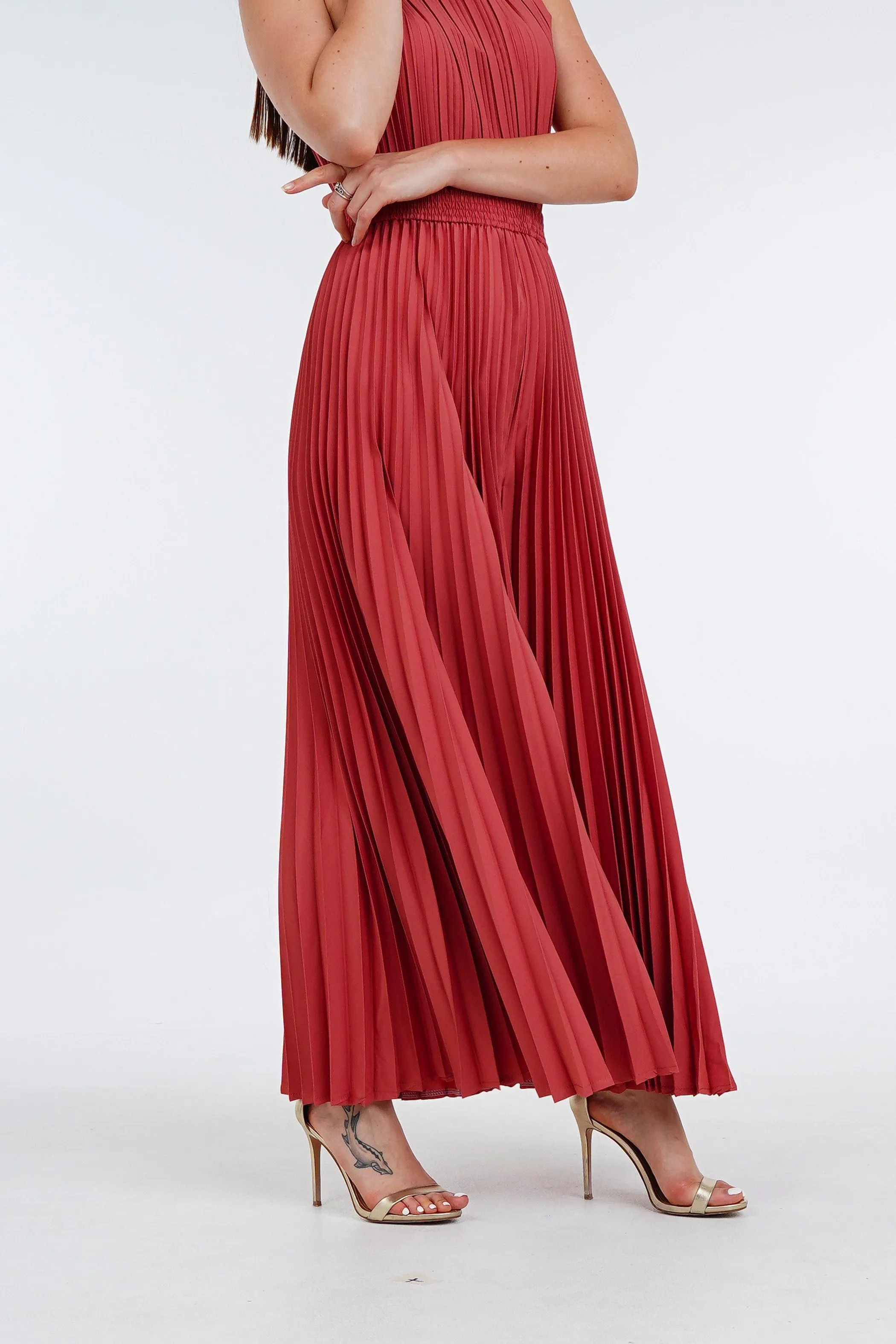 Priya Palazzo Pleated Pants