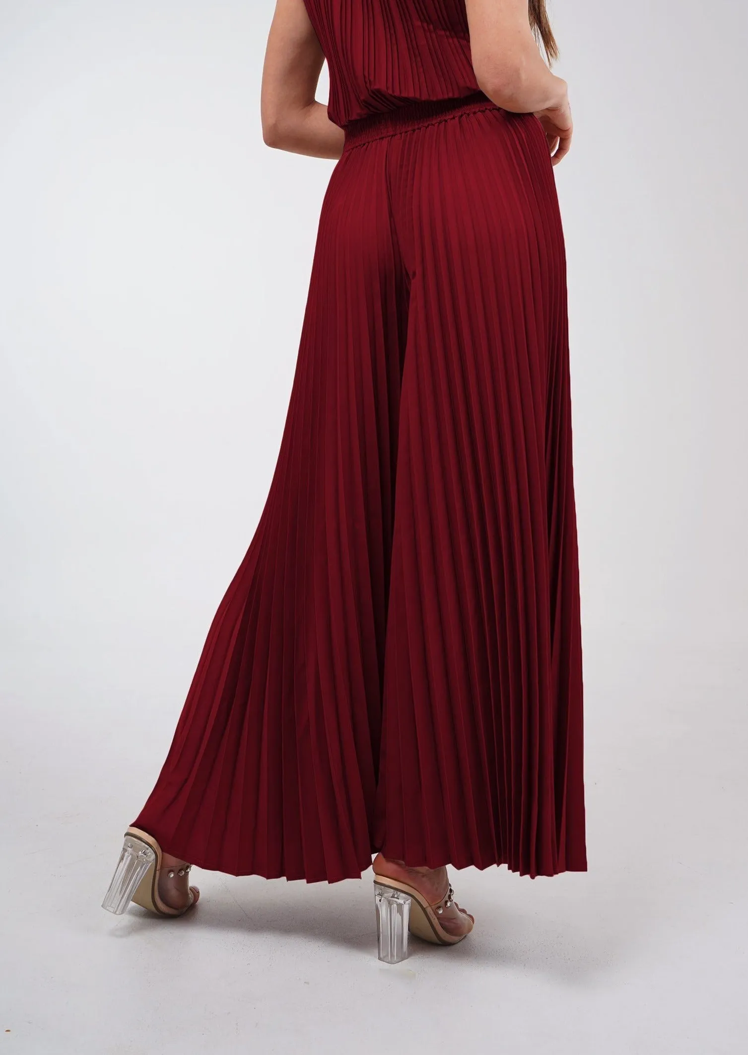 Priya Palazzo Pleated Pants