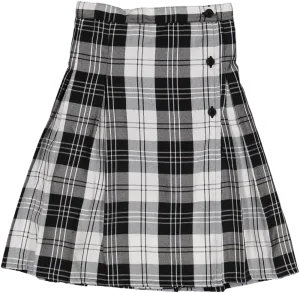 Punk Pleated Skirt-Black/White