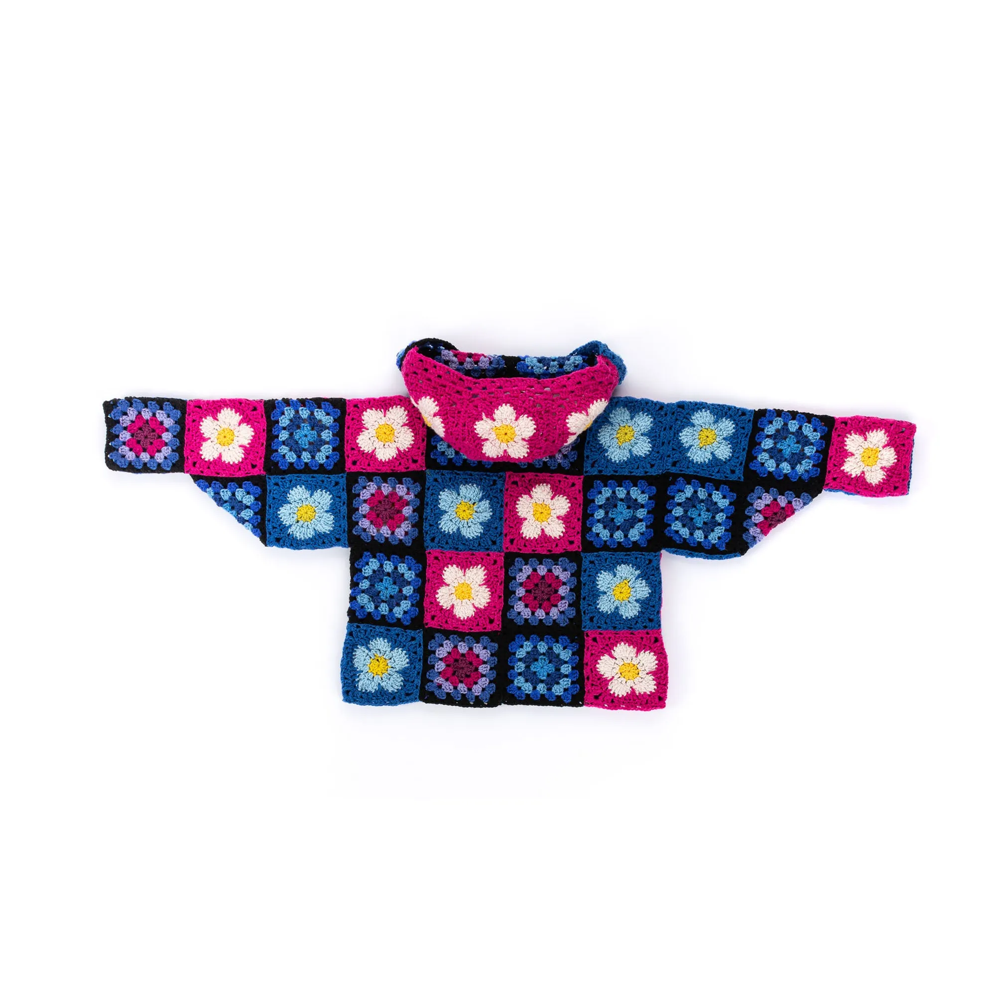 Red Heart Crochet Flower Power Hoodie