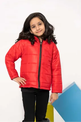 Red Hooded Puffer - Girls