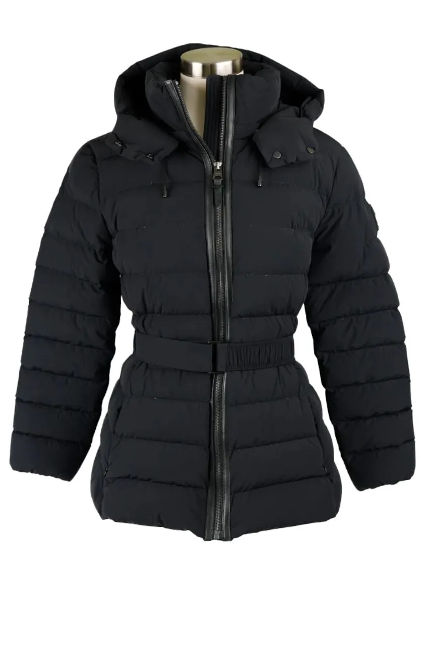 Roselyn Belted Puffer Down Jacket