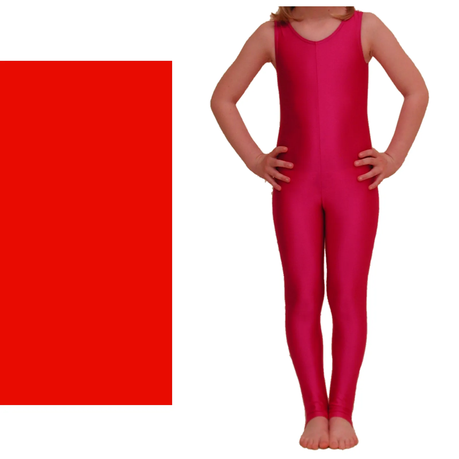 SALE - GEORGIE - LYCRA SLEEVELESS STIRRUP FOOT CATSUIT