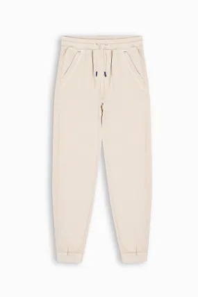 Sand Beige Relaxed-Fit Joggers