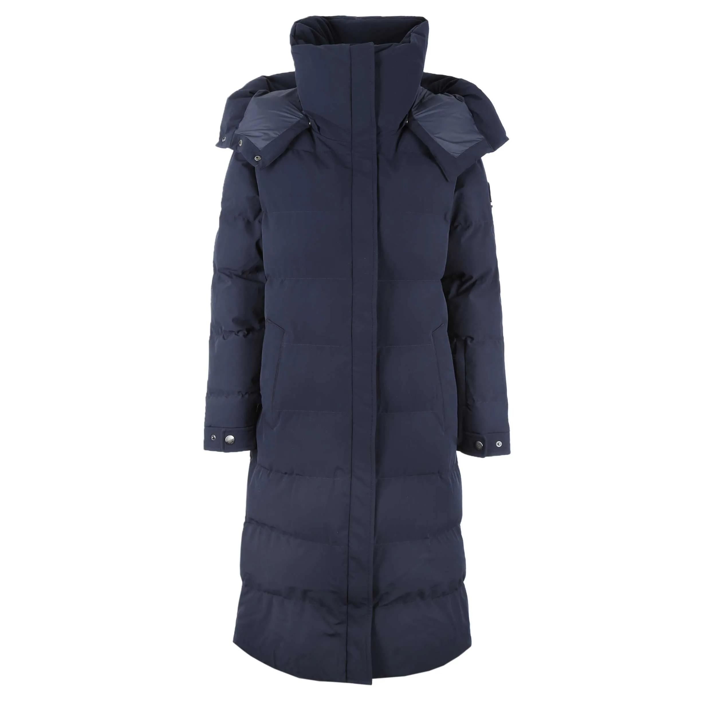 Sandbanks Haven Oversized Long Puffer Ladies Jacket in Navy