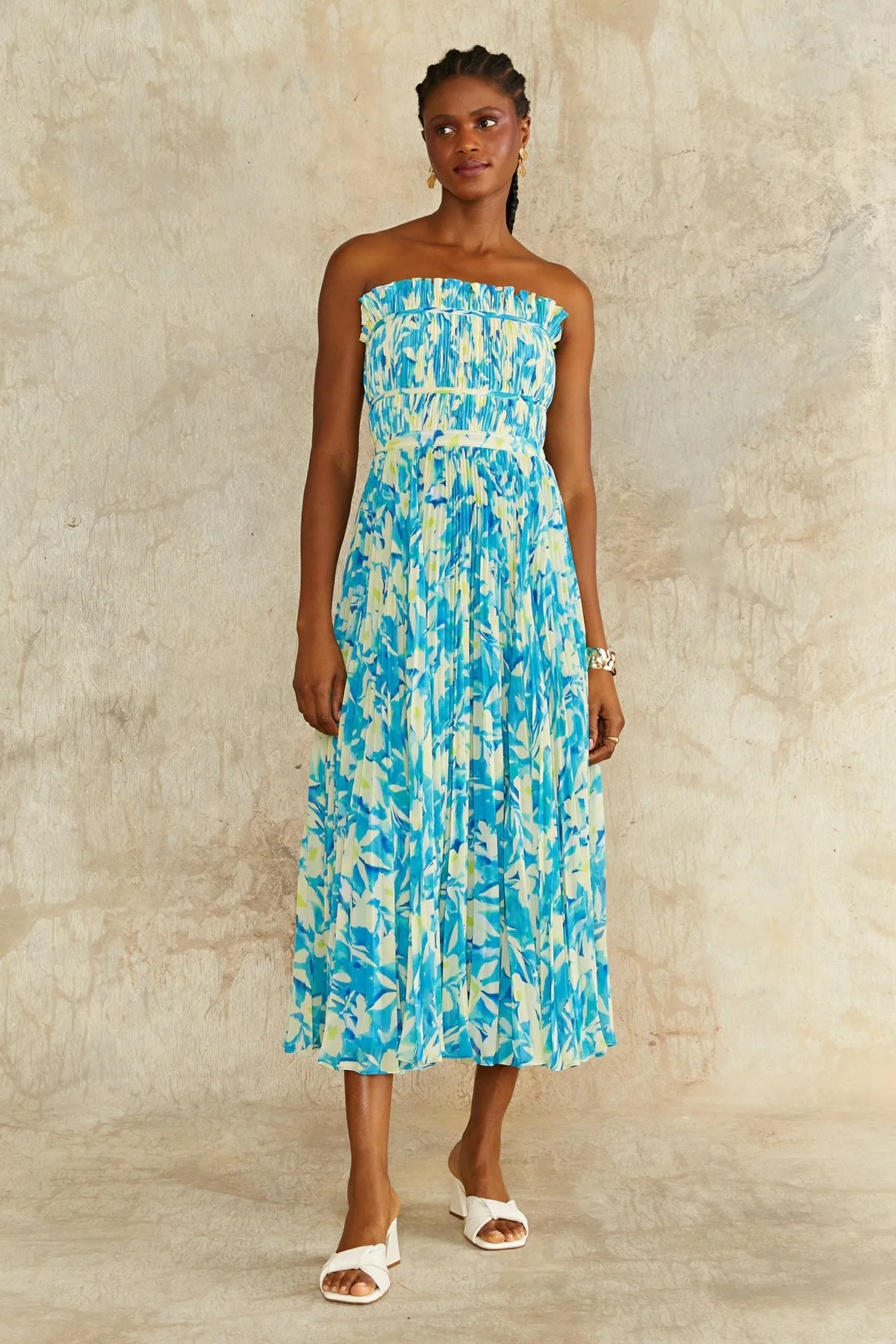 Scottie Strapless Midi Dress