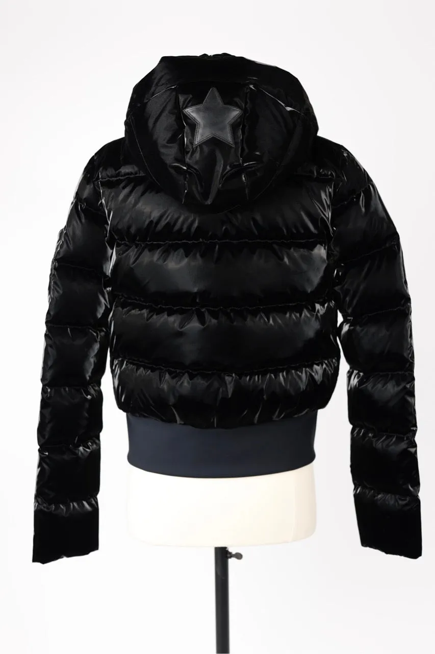 Short Glossy Puffer Jacket