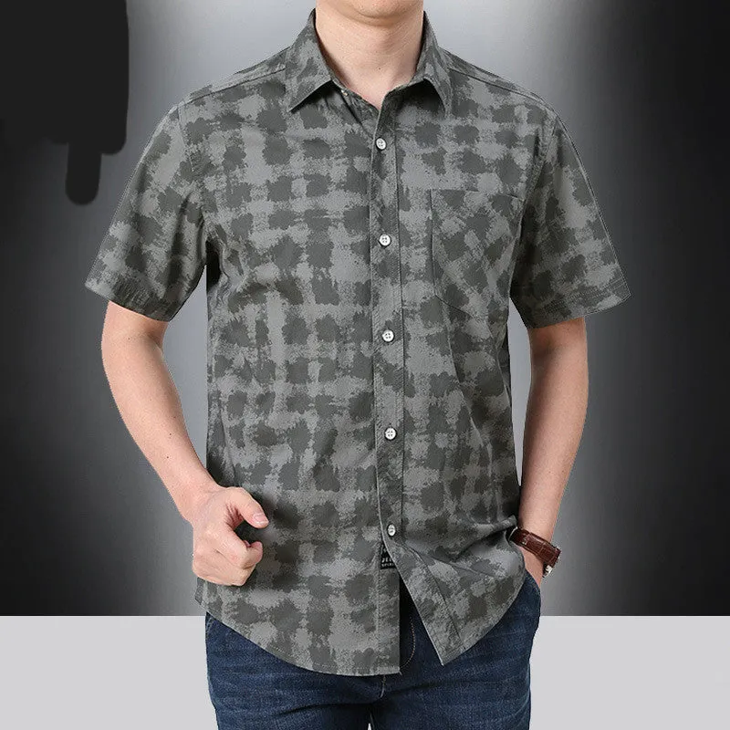 Short-sleeved Shirt Youth Casual Men's Shirt