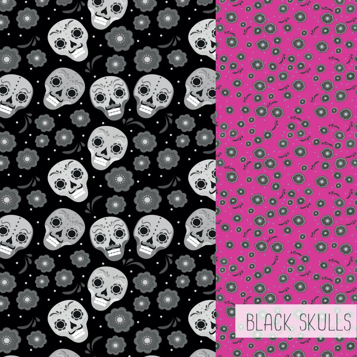 Skort | Black Skulls