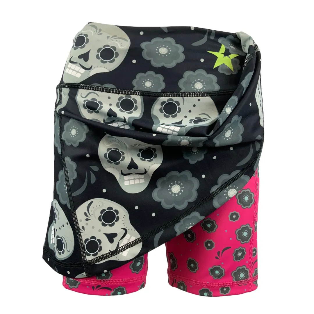 Skort | Black Skulls