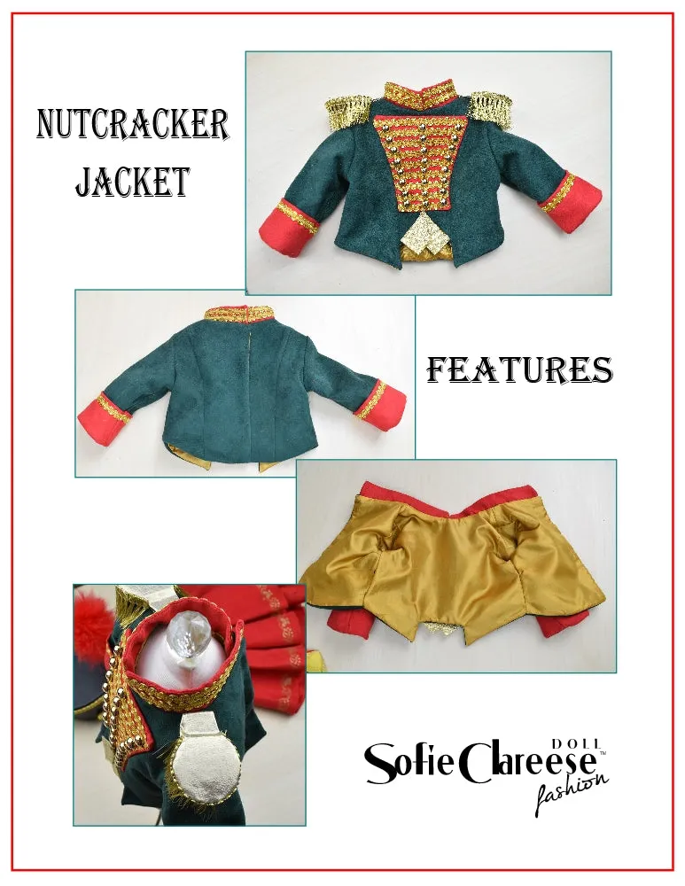 Sofie's Nutcracker Solider Dress 18 Inch Doll Sewing Pattern