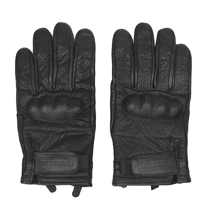 Sol Armoured Gloves - Black