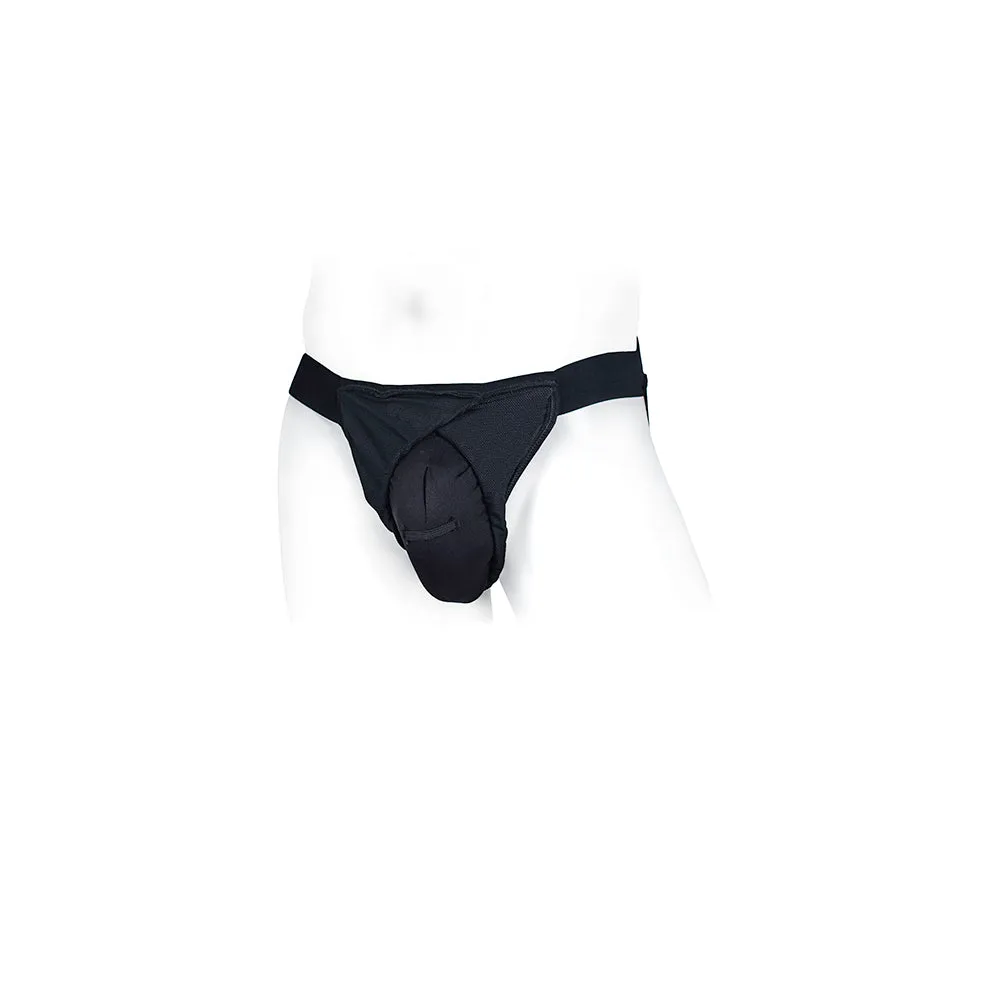 SpareParts Pete Freestyle Nylon Packing Jock Black Size 3XL