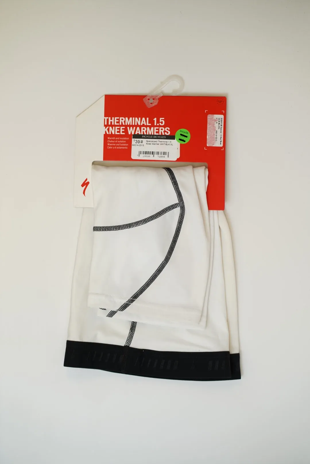 Specialized Therminal 1.5 Knee Warmer WHT/BLK XL