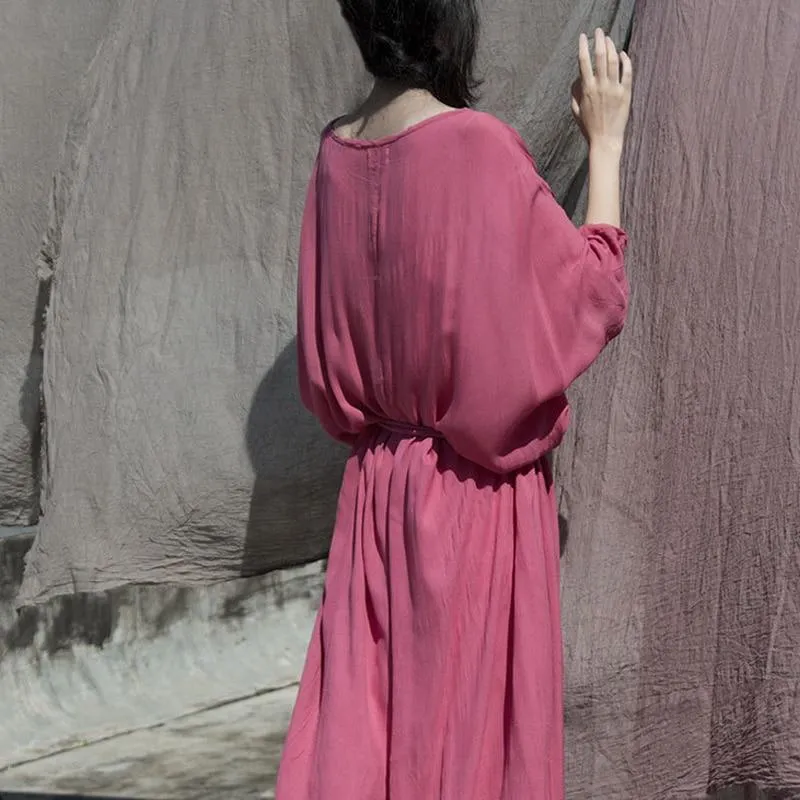 Sweet Modesty Oversized Maxi Robe | Lotus