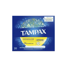 TAMPAX REGULAR CARDBOARD APPLICATOR 20PCS