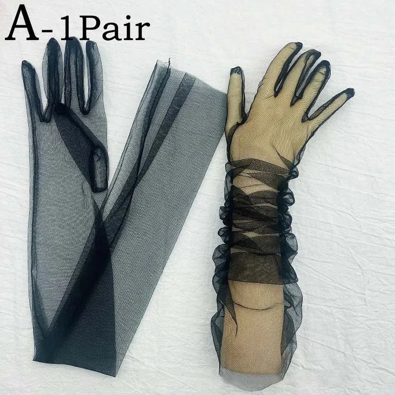 TEEK - Ultra Thin Tulle Elbow Gloves