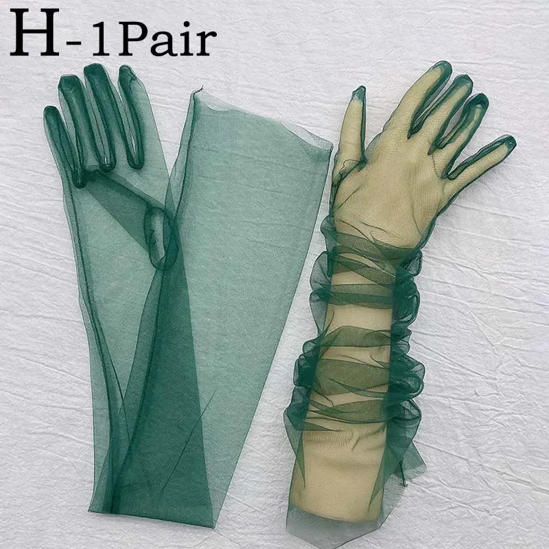 TEEK - Ultra Thin Tulle Elbow Gloves