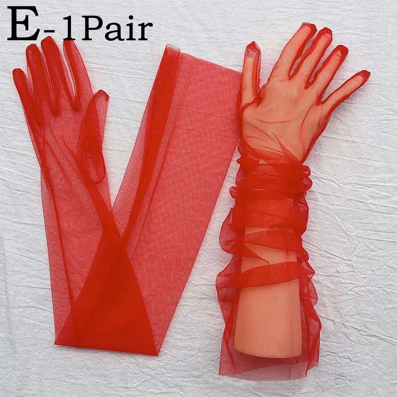 TEEK - Ultra Thin Tulle Elbow Gloves