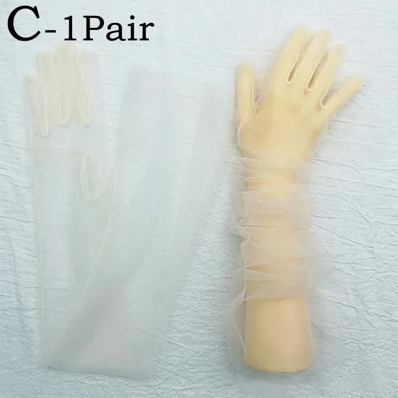 TEEK - Ultra Thin Tulle Elbow Gloves